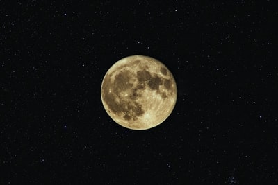 月球特写摄影